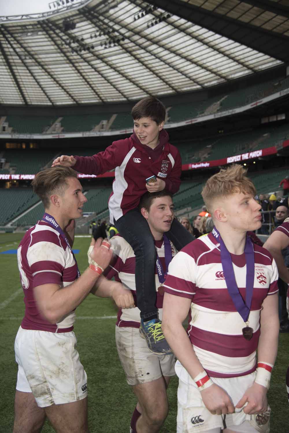 NatWest Schools Cup Final (won 18-10 against QEGS Wakefield